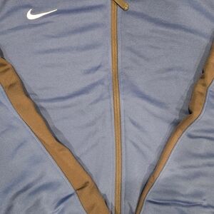 Nike Men's Blue and Brown Jacket